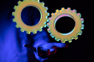 Poster - gear Technology setting concept background