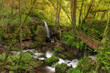 Small waterfall formed in the Arenteiro river, in the region of Galicia, Spain.