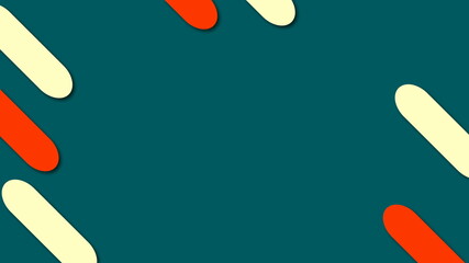 Aufkleber - Flat style animation - 3d rendering computer generated creative for stylish videos