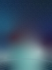 Abstract blue science fiction background. Universe full of stars.