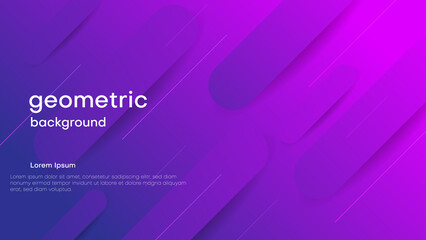 Wall Mural - abstract gradient geometric background with purple color