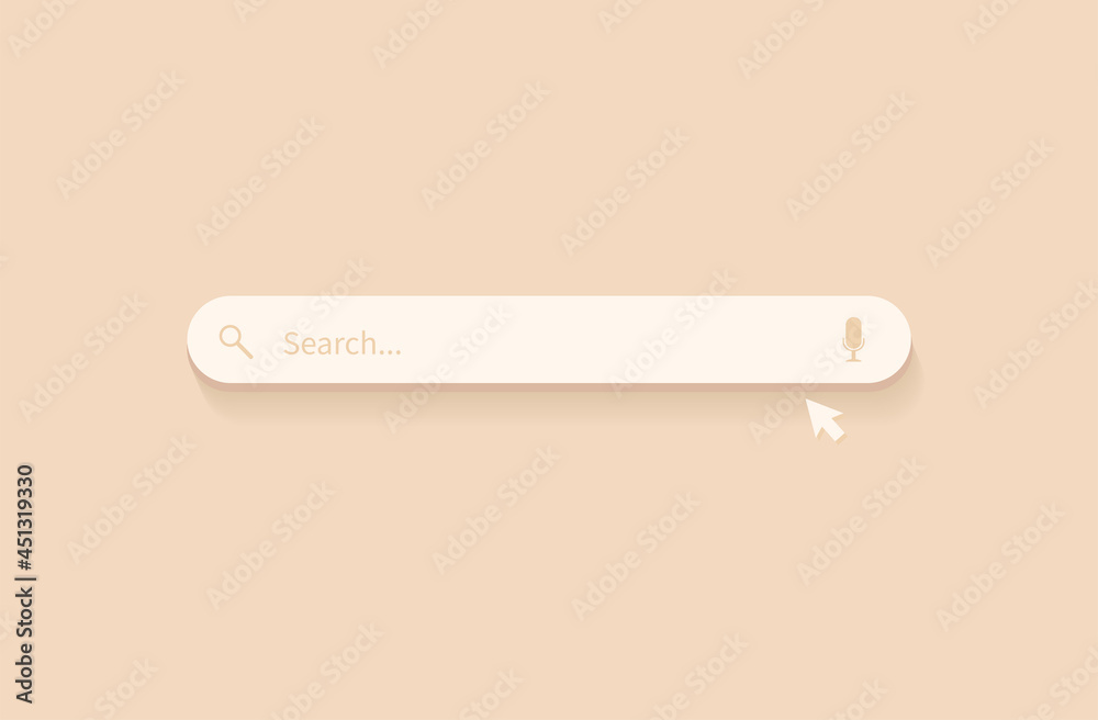Search bar design element. Search Bar for website and UI, mobile apps ...