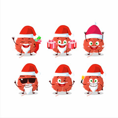 Poster - Santa Claus emoticons with birch leaf cartoon character