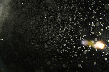 Wall Mural - macro shot of mist in the air