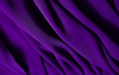 Smooth elegant violet satin texture can use as abstract background. Luxurious background design. Closeup purple texture