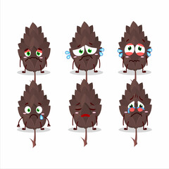 Sticker - Conifers cartoon in character with sad expression