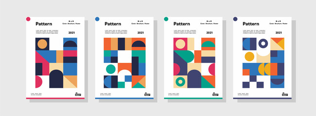 Collection pattern of corporate identity flyer templates