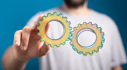 Aufkleber - Engineering And Design Image gears