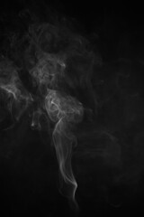 movement of smoke on black background, smoke background, abstract smoke on black background