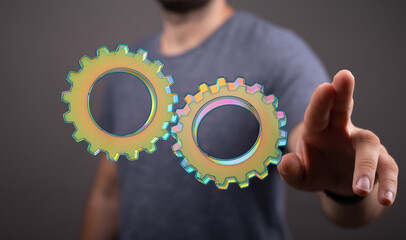 Aufkleber - Engineering And Design Image gears