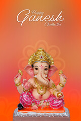 Wall Mural - Lord ganesha sclupture, Indian ganesh festival