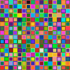 Poster - Multicolor double tiles. Vector colorful squares or simple different color tiles.