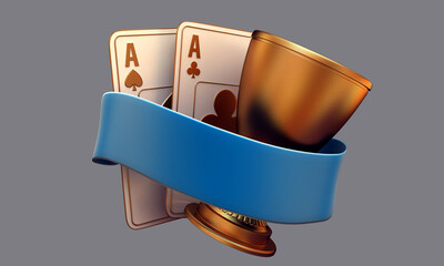 casino cards poker balckjack baccarat 3d render 3d rendering illustration 