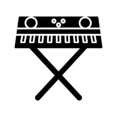 Wall Mural - Unique Piano Vector Glyph Icon