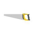 © anuwat - Hand tools vector. Saw with a zigzag blade for cutting wood.