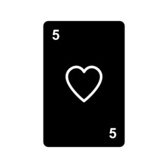 Sticker - Unique Playing Card Vector Glyph Icon