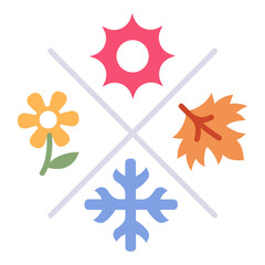 Wall Mural - four season icon