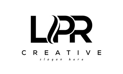 Letter LPR creative logo design vector	