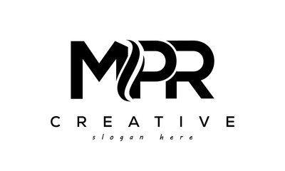 Letter MPR creative logo design vector	