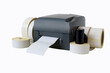 © Olena Poberezhna - Thermo, thermal transfer printer for printing on barcode labels,  isolated on white background