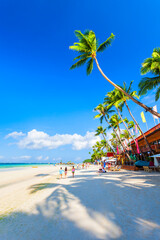 Wall Mural - White sand beach Boracay island, Philippines