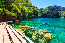 Kayangan Lake In Coron Island, Philippines