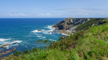 Landscape of the Asturian coast from Cabo Vidio. Spain