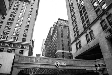 Wall Mural - A skybridge in the city