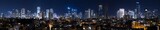 Fototapeta Nowy Jork - Tel Aviv And Ramat Gan Skyline At Night,  Tel Aviv Cityscape, Israel