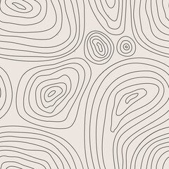Trendy minimalist seamless pattern with abstract creative hand drawn composition