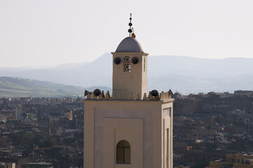 View of mosque in Fes Morocco