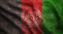 Grunge Rugged Afghanistan Flag