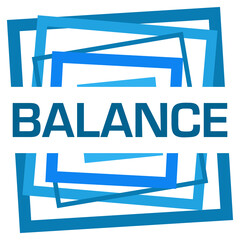 Wall Mural - Balance Blue Random Borders 