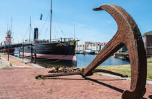 Historical War Ship Buffel In Hellevoetsluis, Zuid-Holland Province, The Netherlands