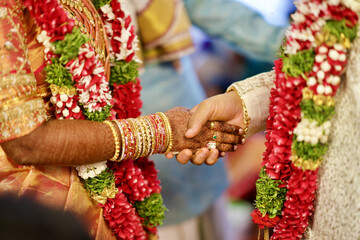 View at a traditional Indian wedding rite