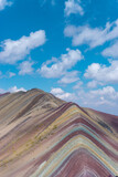 Fototapeta Tęcza - Rainbow Mountain, is a mountain in the Andes of Peru with an altitude of 5,200 metres  above sea level. It is located on the road to the Ausangate mountain.