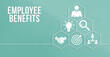 © photon_photo - Internet, business, Technology and network concept. Shows the inscription: EMPLOYEE BENEFITS