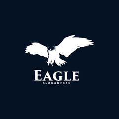 Poster - Eagle illustration logo design templates Premium Vector