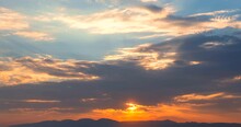 Mojave Desert Sunset Time Lapse