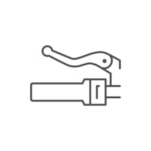 Motorcycle Grip Line Outline Icon