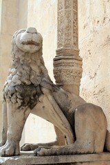 Wall Mural - The Lion Gate of st James Cathedral, Sibenik