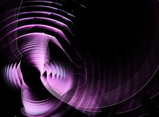 Poster - Abstract color dynamic background with lighting effect. Fractal wavy. Fractal art