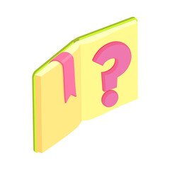 Sticker - Book Of Questions Composition