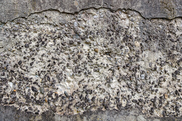 Poster - the old concrete wall is grey. stone texture for design