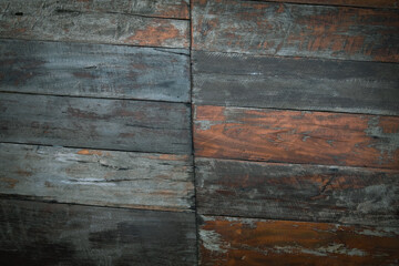 Wall Mural - close up of wall made of wooden planks