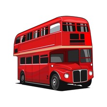 London Bus Design Icon Vector