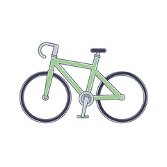 Sticker - green bicycle icon