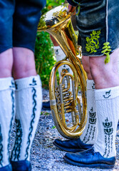 Wall Mural - typical bavarian brass band