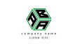ABA polygon creative  letter logo