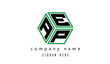 AEP polygon creative  letter logo